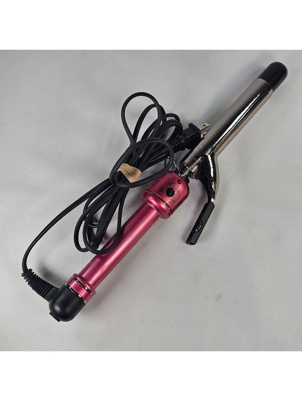 Hot Shot Tools 1 Inch Curling Iron Pink Chrome S510325 Professional 450F UT1181J